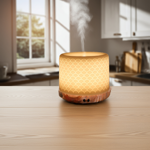 White Ceramic Bamboo Base Diffuser 280ml