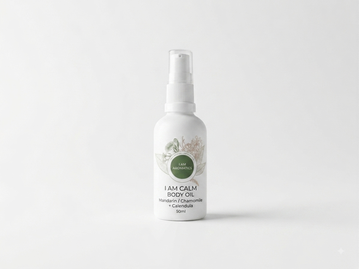 I Am Calm Body & Massage Oil – Lavender & Chamomile Oil for Baby Massage and Sensitive Skin