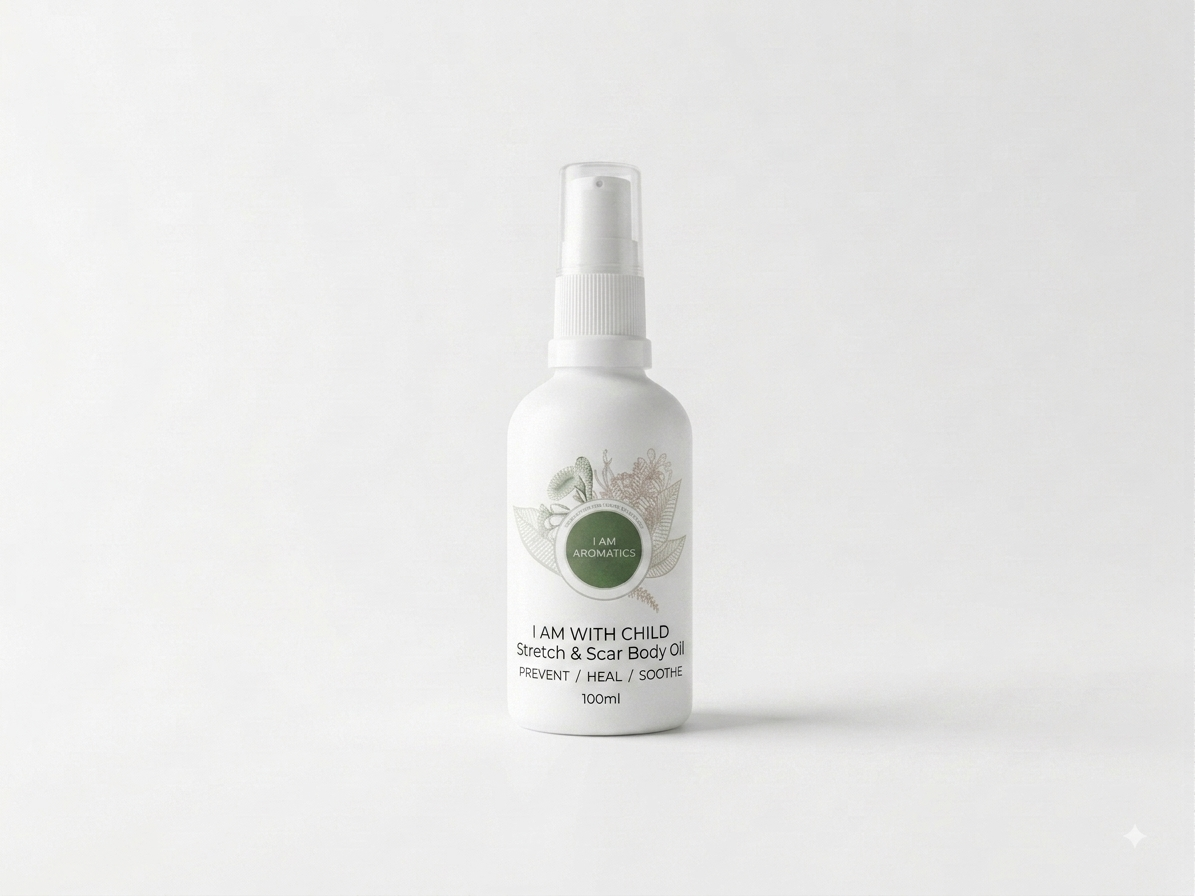 I Am Stretch & Scar Body Oil – Rosehip & Helichrysum Oil for Pregnancy and Scarring