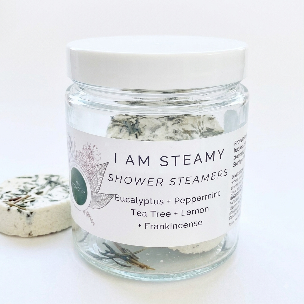 I Am Steamy Shower Steamers – Menthol & Eucalyptus Discs for Congestion and Sinus Relief