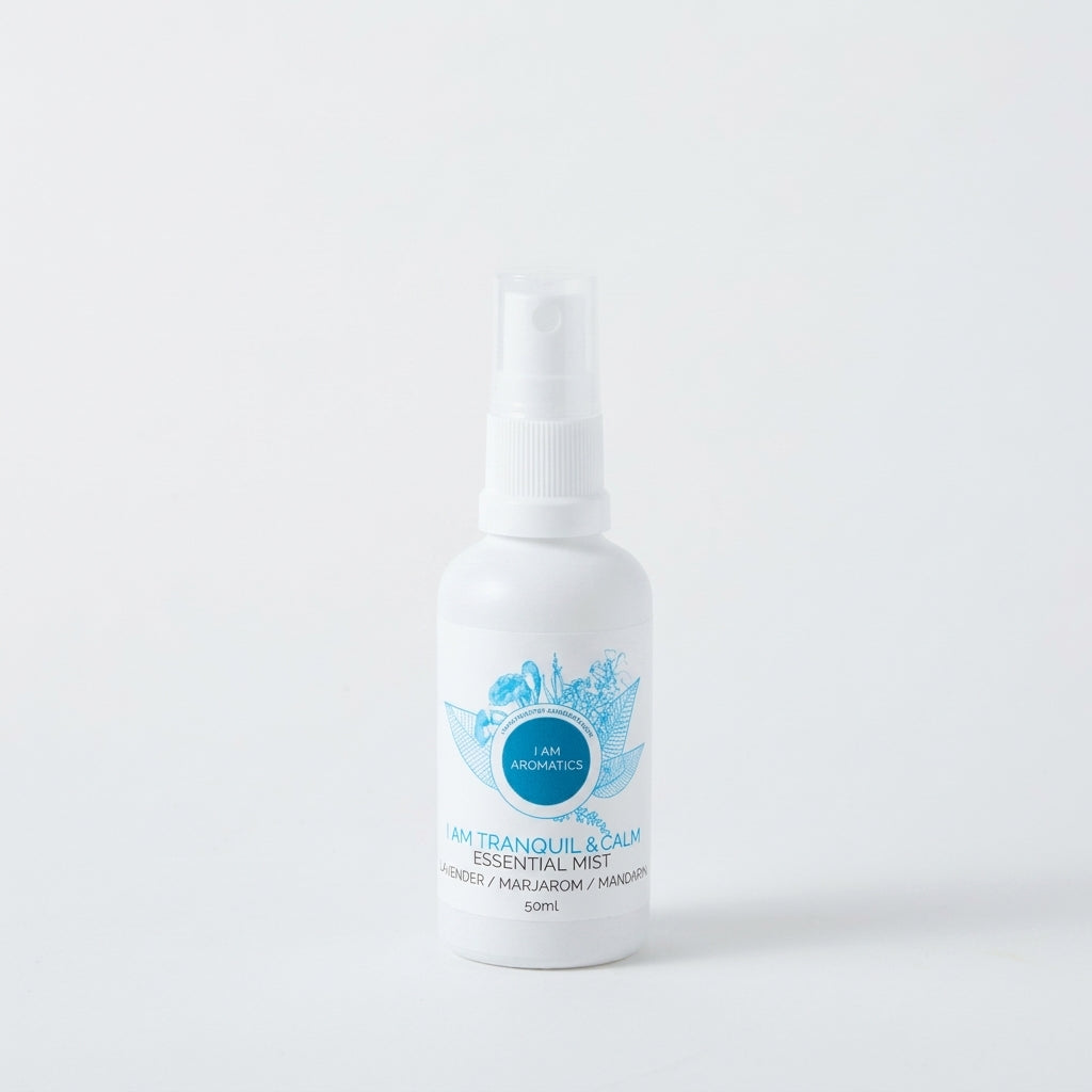 I Am Tranquil & Calm Essential Mist – Lavender & Vetiver Pillow Spray for Sleep and Anxiety