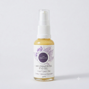 I Am Aromatics I Am Graceful Eye Gel with marine collagen and green tea, reducing puffiness and fine lines around the eyes.