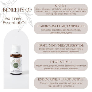 I Am Tea Tree essential oil infographic