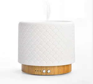 White Ceramic Bamboo Base Diffuser 280ml