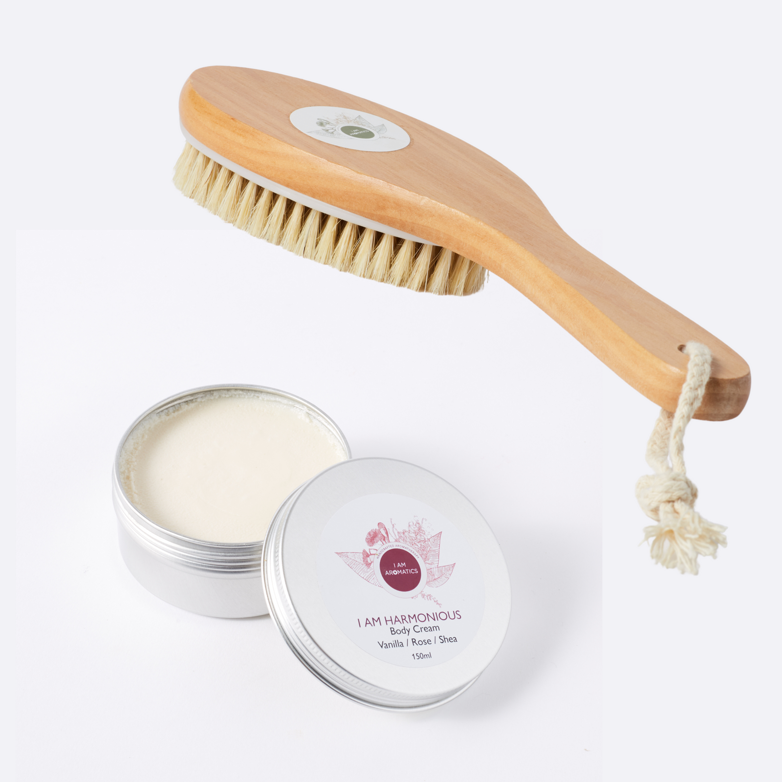 Dry Skin Brush + Body Cream